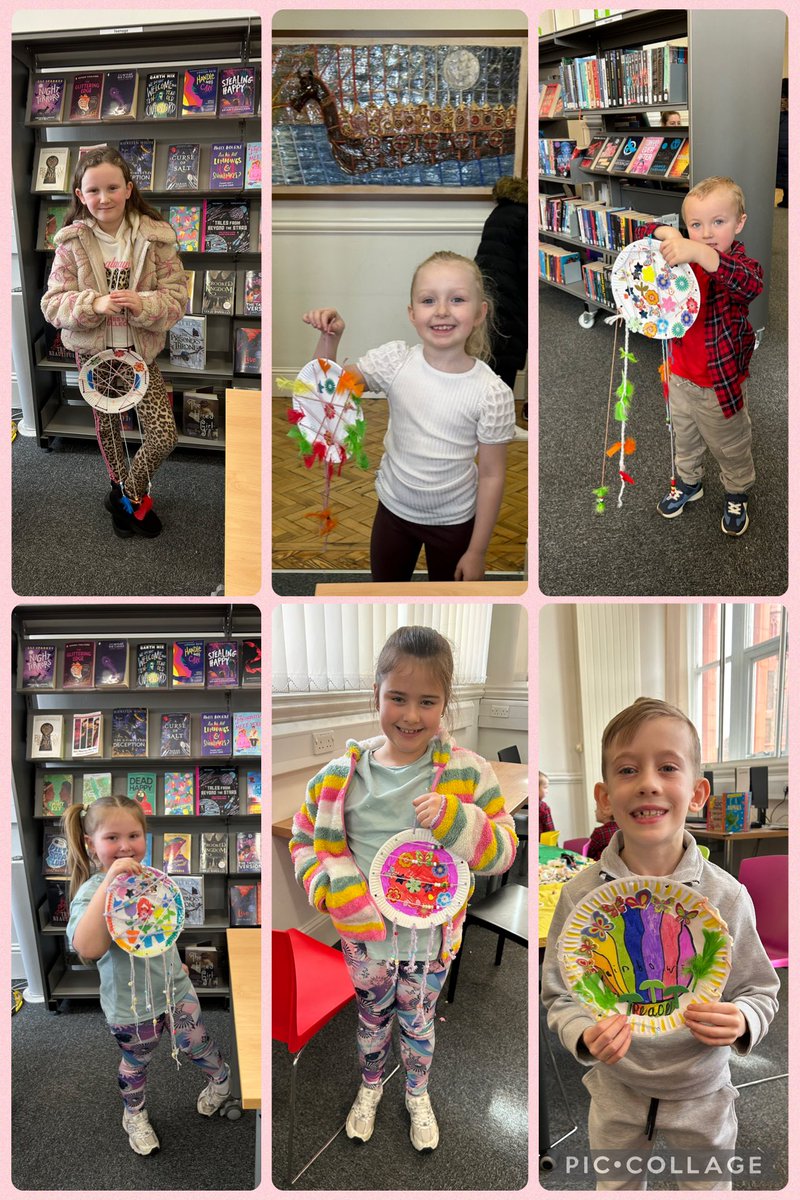 HaltonLibraries's tweet image. I’m not going to “gobblefunk”around with words our dream catchers were simple “whiz popping” at Widnes library’s BFG dream catchers event today HH