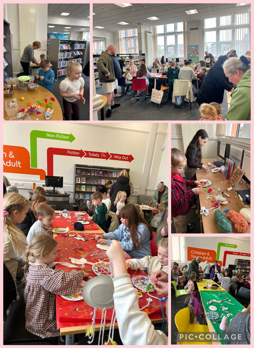 HaltonLibraries's tweet image. I’m not going to “gobblefunk”around with words our dream catchers were simple “whiz popping” at Widnes library’s BFG dream catchers event today HH