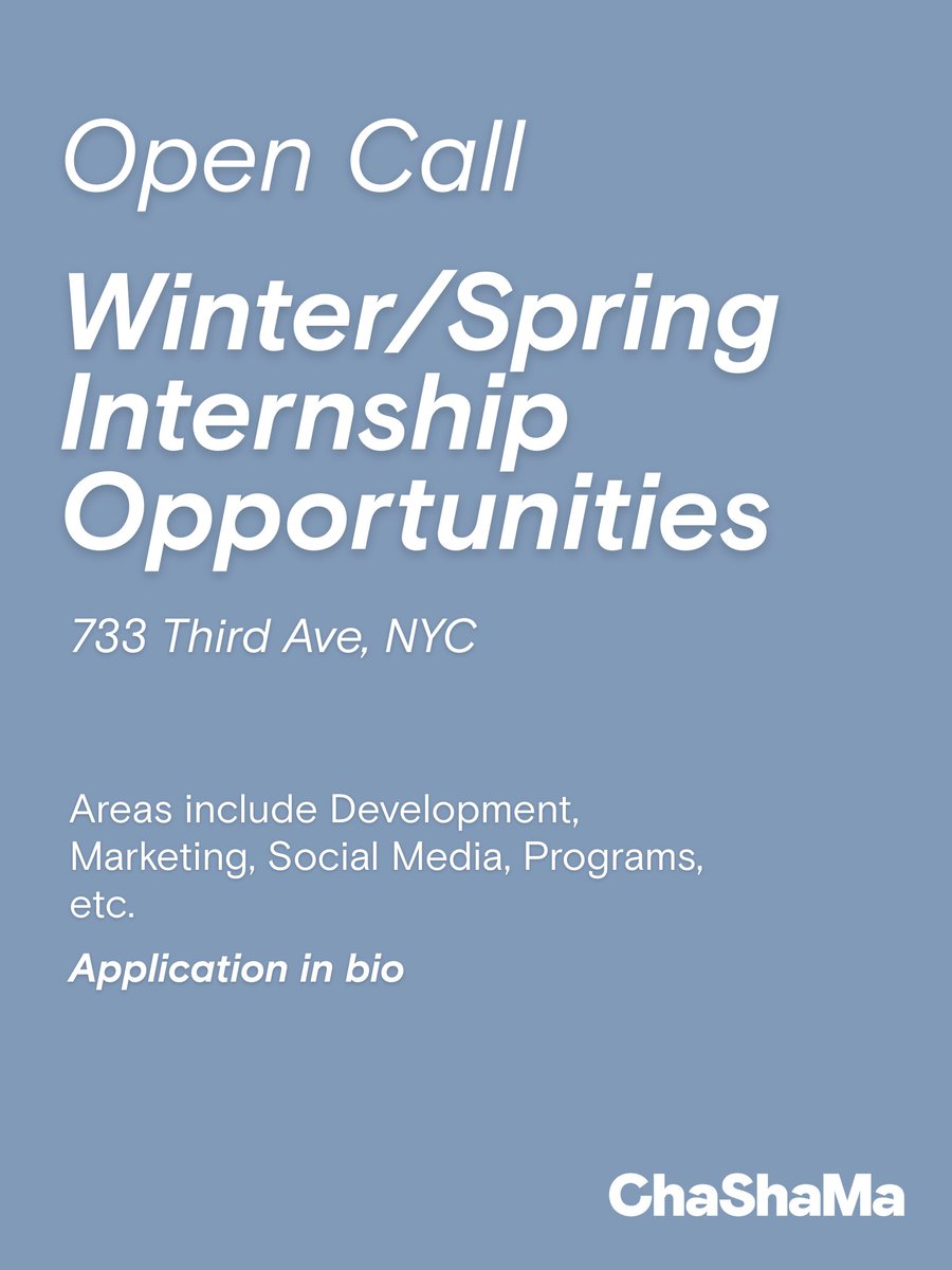 Chashama tweet media