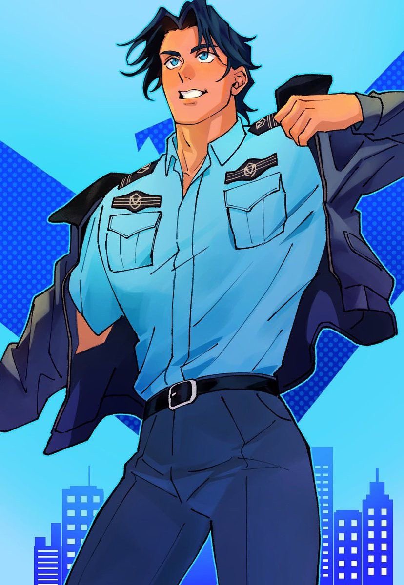 "Do you mind? 

I'm on duty.

This is one of my part time jobs."