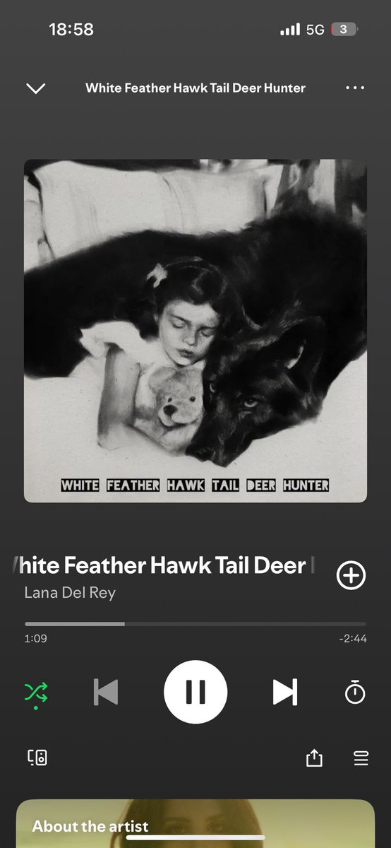 Lana Del Rey has released her new single "White Feather Hawk Tail Deer Hunter" and I’m positively Voodoo