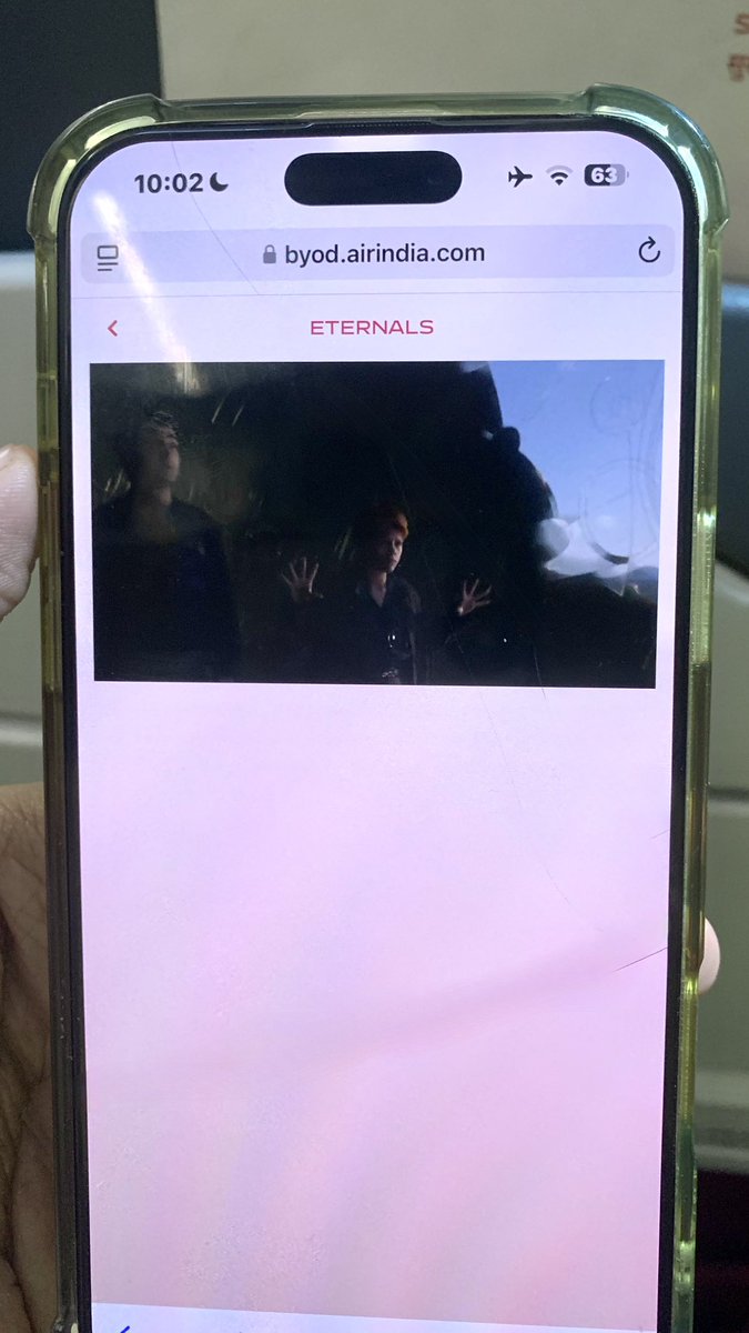 Dev_AtTheMovies's tweet image. Happy to report that films on the Air India In-Flight Entertainment service, at least #TronLegacy &amp;amp; #Eternals expand to the IMAX ratio. A luxury that even JioHotstar doesn’t have.