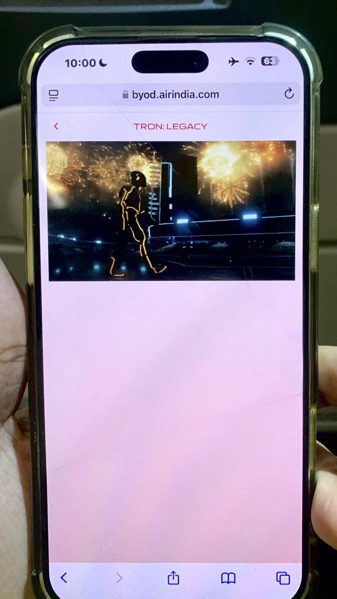 Dev_AtTheMovies's tweet image. Happy to report that films on the Air India In-Flight Entertainment service, at least #TronLegacy &amp;amp; #Eternals expand to the IMAX ratio. A luxury that even JioHotstar doesn’t have.