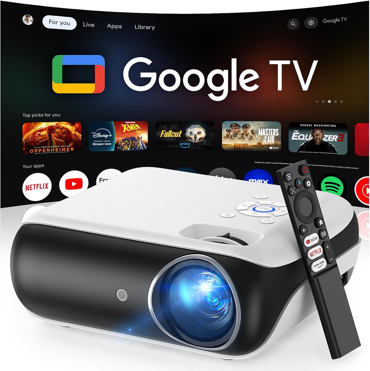 TheTrendy_Times's tweet image. 27% Off
amzn.to/3MBbTOi

Official Licensed Google TV Smart Projector, HAPPRUN 4K UHD Home Theater with Dolby Sound, Wi-Fi &amp;amp; Bluetooth, Built-in Streaming Apps, Compatible with Games Consoles &amp;amp; Smartphone, Indoor &amp;amp; Outdoor Use
#smarttechnology #projector #smartprojector