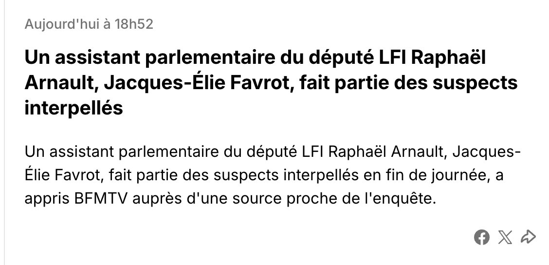 Marine Le Pen est inéligible parce que les assistants parlementaires RN travaillaient pour le RN (sic). 

Pendant ce temps, chez LFI :