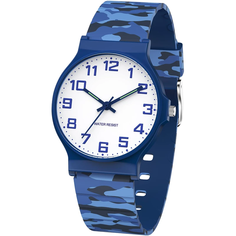 I just gave my elementary students these cheap analog watches, and you would have thought I'd gifted them the latest smartwatch. They were ecstatic! Wearing a watch won't teach them how to tell time, but it will allow them to practice what they're taught in school. :)