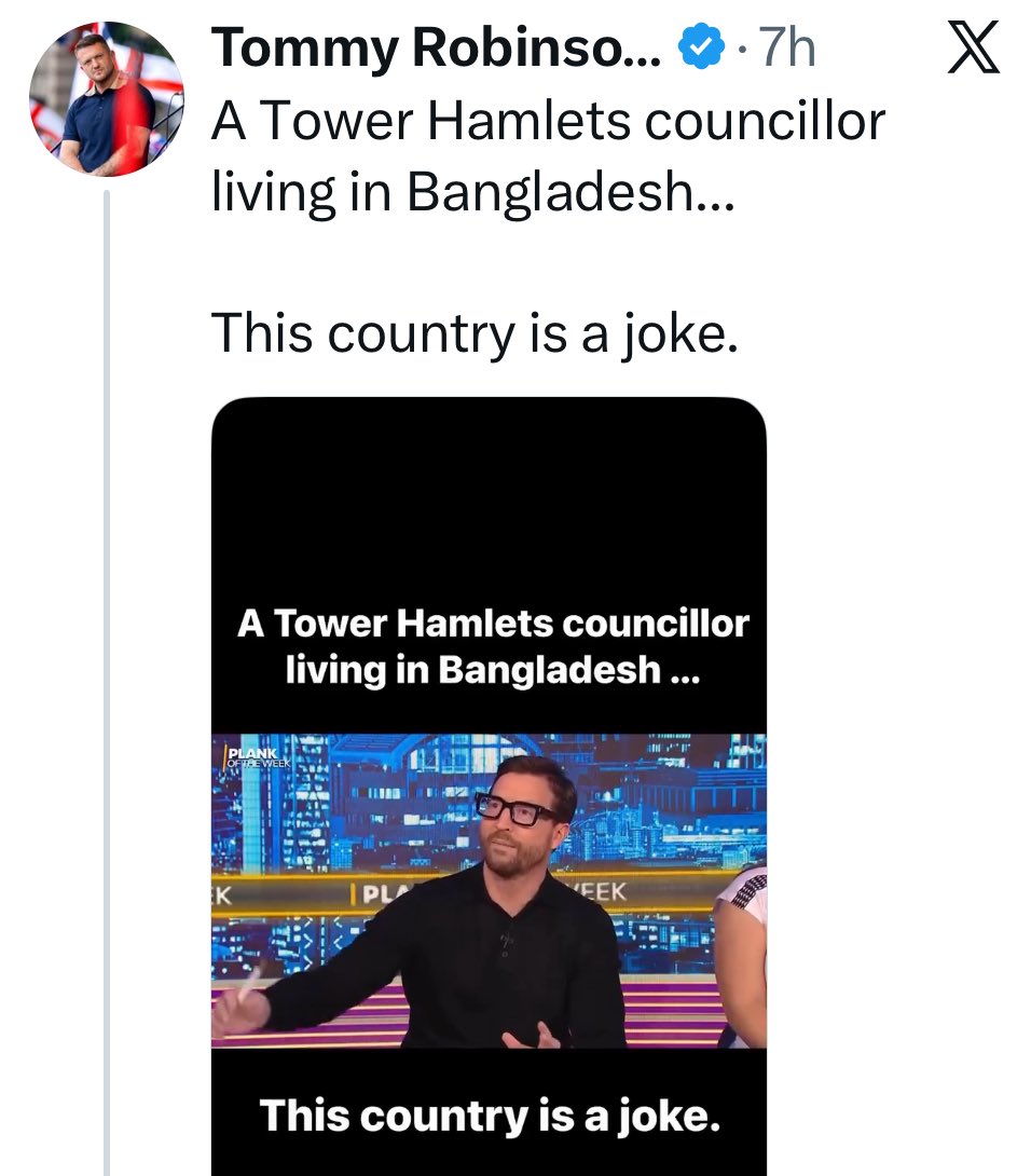 A British patriot living in Spain …

This <a href="/TRobinsonNewEra/">Tommy Robinson 🇬🇧</a> is a joke.