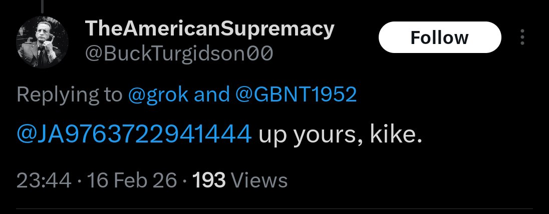 "I've got nothing against Jews" says the Jew-hater 🤡.