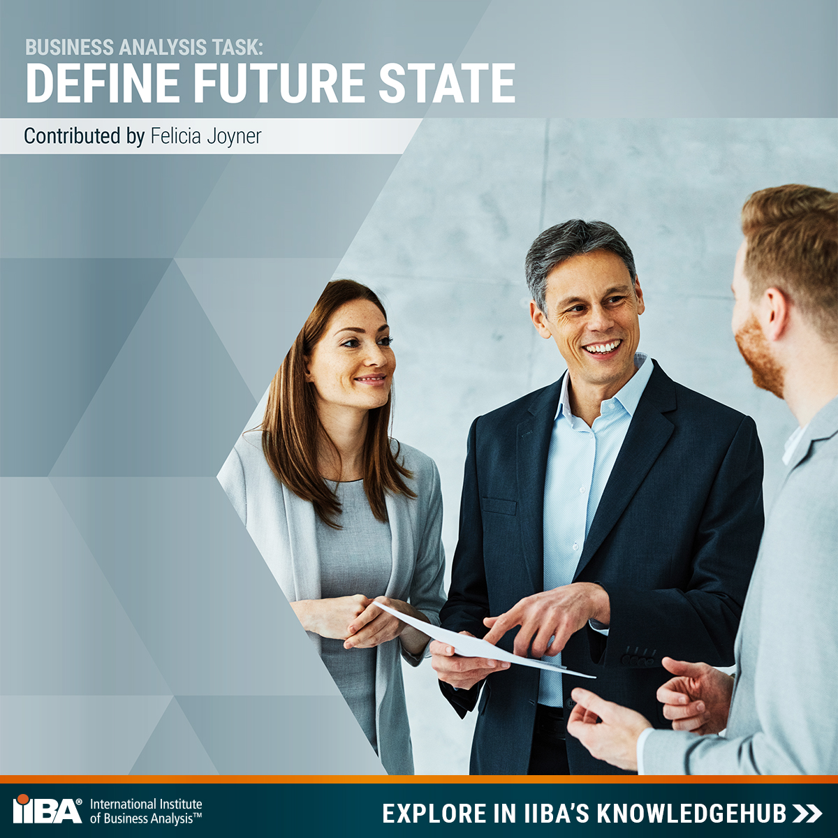 IIBA's tweet photo. Define your vision for success! Explore the Define Future State – Example on IIBA’s KnowledgeHub.
Download this free resource to learn how defining the future state sets the the foundation for meaningful, results-driven change: https://t.co/aRVsfkD5xV
#IIBA #KnowledgeHub https://t.co/KAACVuvGrC