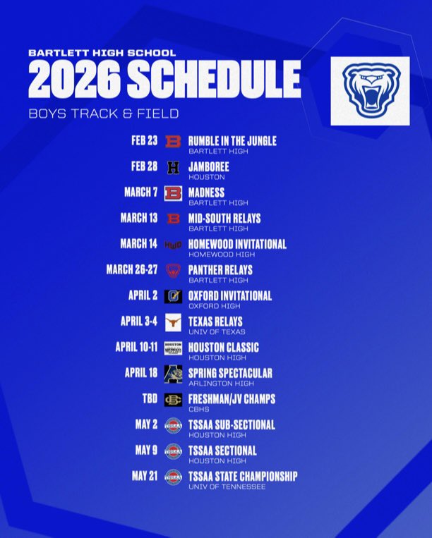 Bartlett Track & Field tweet media