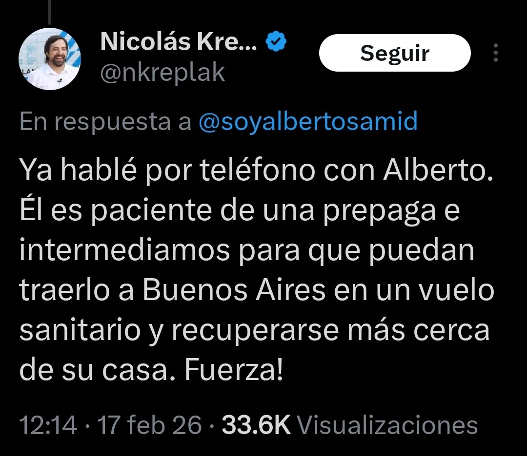 Tenés IOMA o dependés de la salud pública reventada de Kicillof? No conseguís atención, quirófano, tratamiento? No hay problema: hacete pasar Samid u otro pirata histórico del PJ y Kreplak te lo resuelve en el acto.