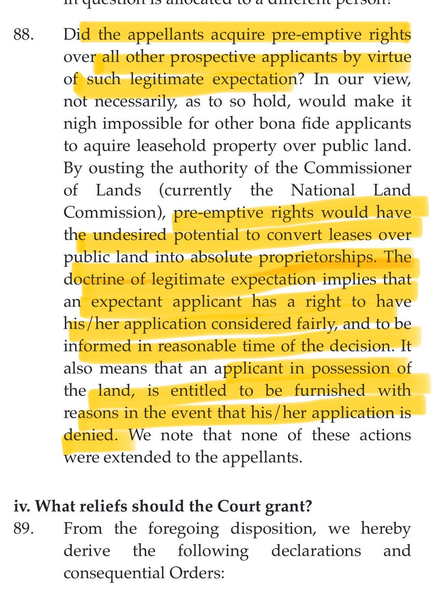 Reminder; ( Article 40) 
The Supreme Court of the Republic of Kenya in Sehmi &amp; another v Tarabana Company Limited &amp; 5 others (Petition E033 of 2023) [2025] KESC 21 (KLR); 

An illegal allocation cannot mature into an indefeasible title; not even in the hands of an innocent