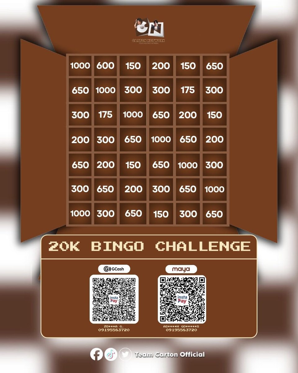 Thank you everyone for tuning in sa live po namen sa TikTok, as of now we are at 50% po sa Bingo Challenge naten! We are halfway there couriers, any amount po.🙏

See you tomorrow at 8PM po ulit!🫶🏻🤎

BBS CARMELLE