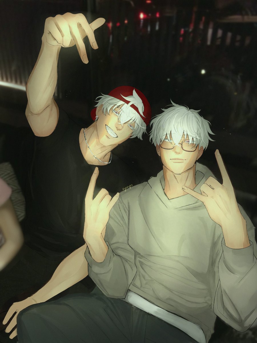 _kyunpo's tweet photo. Nerdjo and fratjo things might do some more
#gojo #jjk #anime #digitalart https://t.co/zF19jNxOZj