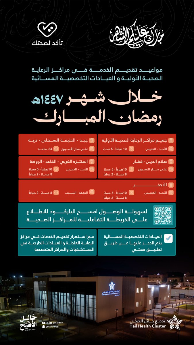 تجمع حائل الصحي tweet media