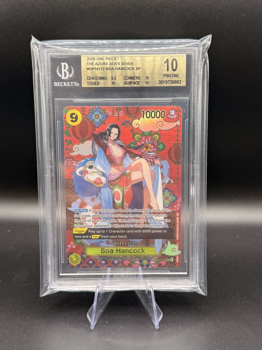 We will see how this goes
BGS 10 boa Hancock SP FS/FT
$2000 
PayPal G/S 
<a href="/BUYSELLTRADETCG/">BUY/SELL/TRADE TCG</a> <a href="/TattooedBST/">TattooedBST</a>