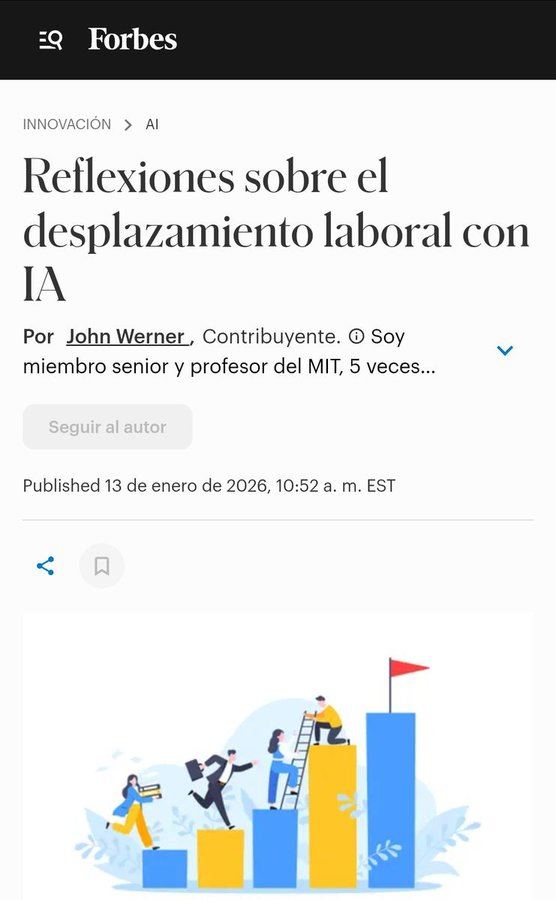virginiog's tweet photo. El desplazamiento laboral de la IA     

Reemplazar trabajos realizados por personas con computadoras y robots por productividad, búsqueda de competitividad o crecimiento provocará problemas de bienestar que es URGENTE analizar (y encontrar soluciones)
https://t.co/jkWQl7DtAO https://t.co/IWt7HuVx69