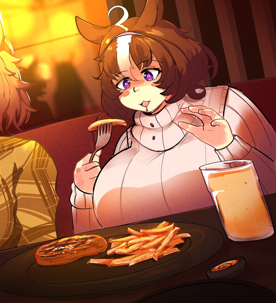 Dinner with doto ! #umamusume #meishodoto