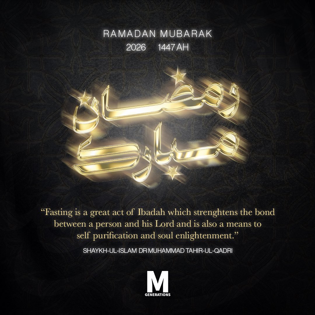 MinhajMuslimGen's tweet photo. Ramadan Mubarak 🌙
May this blessed month bring peace, reflection, and strength to every heart.
1447 AH | 2026 https://t.co/y9k571F75s