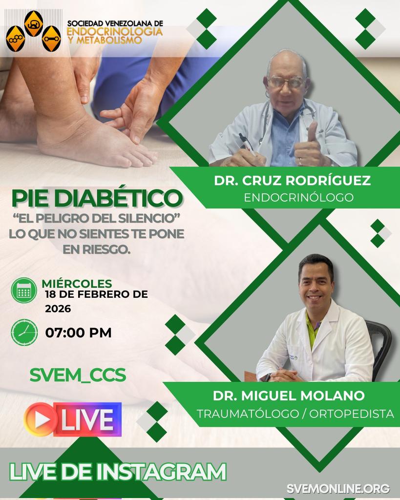 ¡Lo que no sientes es lo que más te pone en riesgo!
En el mundo del Pie Diabético, el silencio no es paz, es una señal de alerta. La pérdida de sensibilidad puede ocultar lesiones que, si no se atienden a tiempo, cambian vidas para siempre.
🗓 18 de febrero de 2026.
⏰ 7:00 PM.