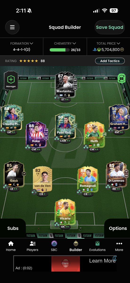 _Juan2k's tweet photo. @DannyAarons Ps5, Puerto Rico, made the team on futbin since I dont have the fifa app downloaded https://t.co/OQmi544Ihu