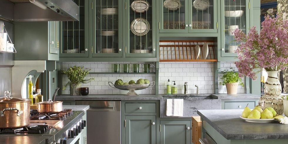 Why Is Every Kitchen Green Now? elledecor.com/design-decorat…