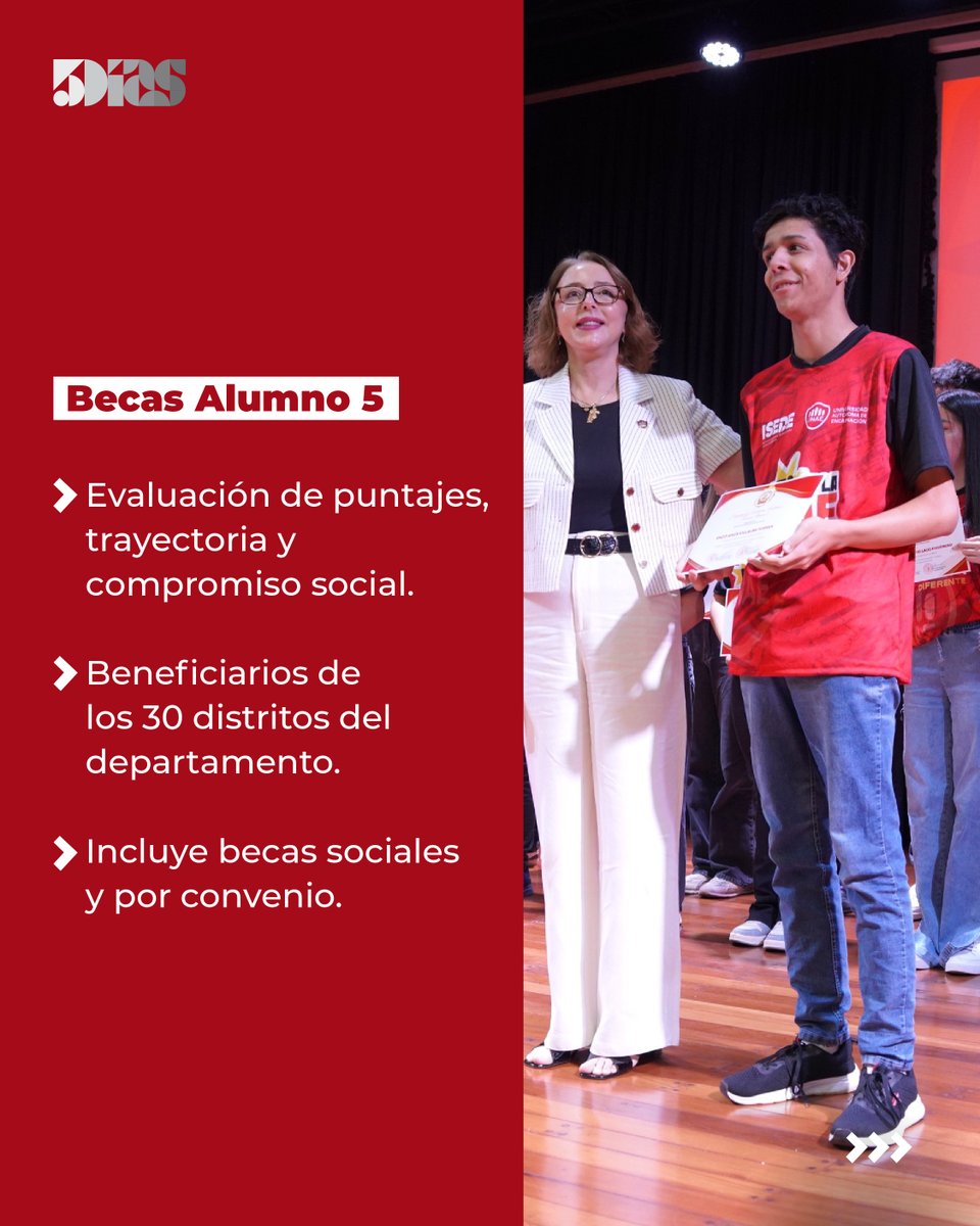 5DiasPy's tweet photo. Excelencia UNAE 2026: ¡Más de 40 nuevos becarios! 🎓✨

La Universidad Autónoma de Encarnación premió el talento y esfuerzo de jóvenes de los 30 distritos de Itapúa. A través del programa "Alumno 5" y becas sociales, se impulsa la formación de líderes con compromiso social.

🔹 Impacto: Cerca de 400 beneficiarios desde 2011.
🔹 Evaluación: Basada en mérito académico, trayectoria y criterios socioeconómicos.

Leé la nota completa en: https://t.co/KBEmqWRNJL 

#UNAE #Becas #ExcelenciaAcadémica #Itapúa #Paraguay