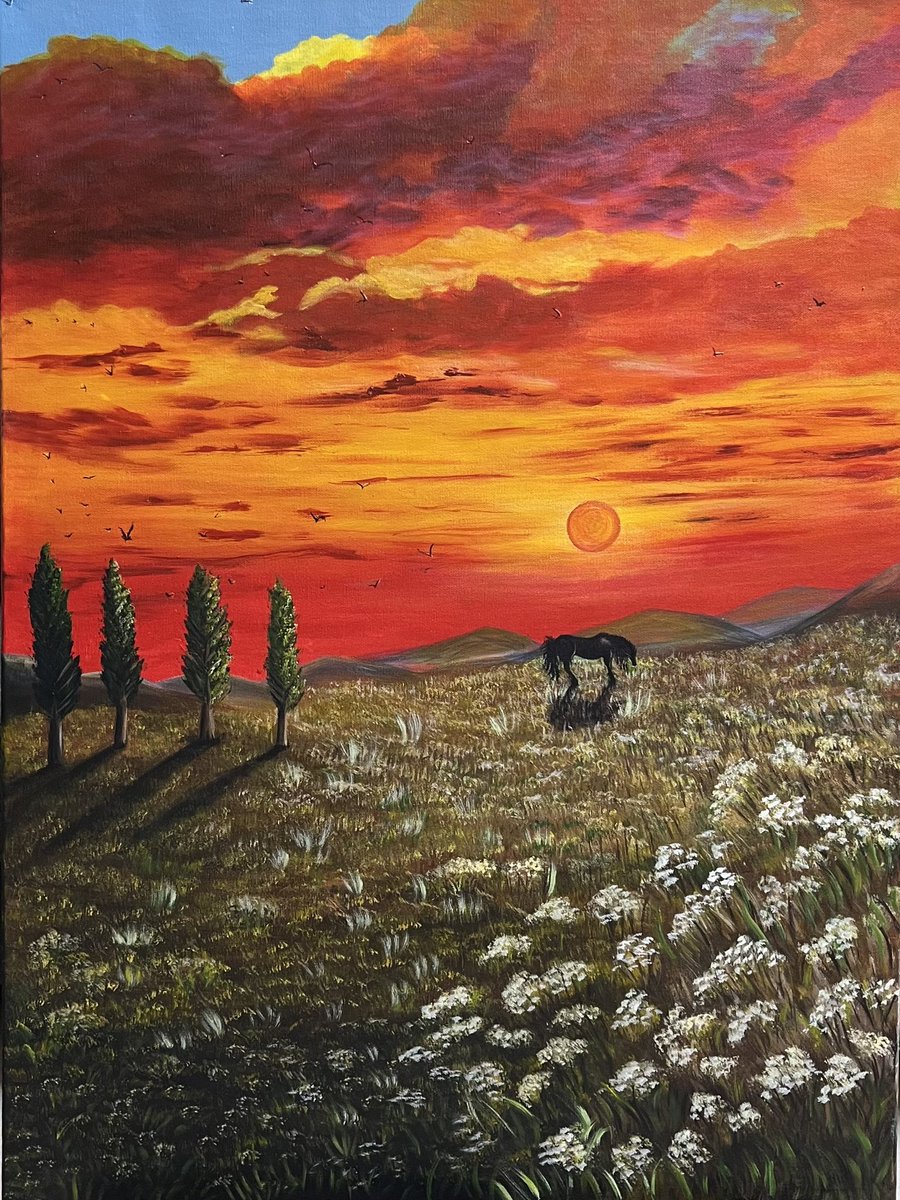 60x80 
Akrilik boya
günbatımı🌿🌄