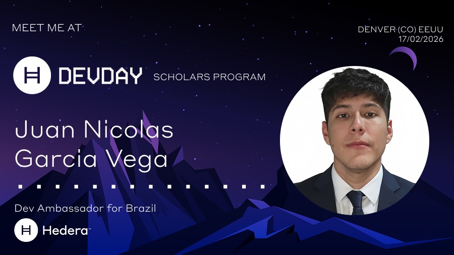 nicgxr's tweet image. Honored to be at @hedera DevDay in Denver today.
Grateful to be part of the Scholars Program and excited to connect with the ecosystem.

@HederaCommunity
@HederaNewsES
#Hedera #DevDay #ETHDenver #Web3