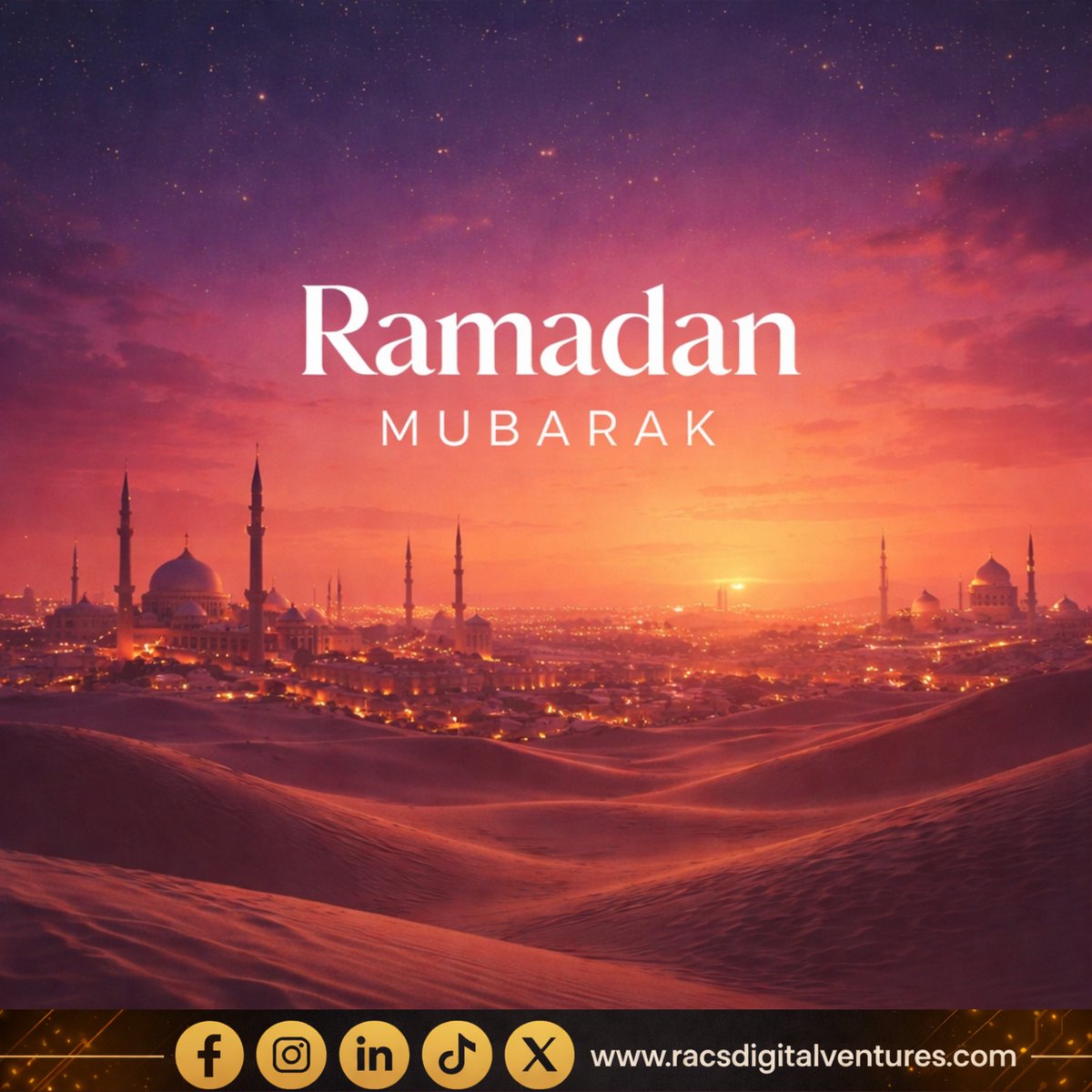 racsventures's tweet photo. Ramadan Mubarak https://t.co/qtvHbQhfGC