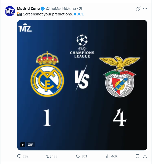 UnderdogLegends's tweet photo. @theMadridZone Benfica fans, thank me later. #RMABEN https://t.co/Y6q3SKx71K