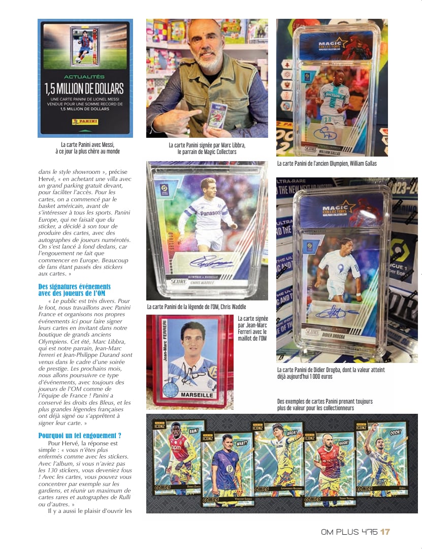 MCollectorsMars's tweet image. Un bel article du magazine #Omplus sur les cartes #Panini et le monde du #Hobby ! A lire ! A partager !
#TeamOM  @panini_france @addict_cards @Alexandre_L_R @Be_OM13 @OMTradingCards @Vincent_1393 @OM_Officiel #soccercards @ligue1plus @Ligue1 @UNFP