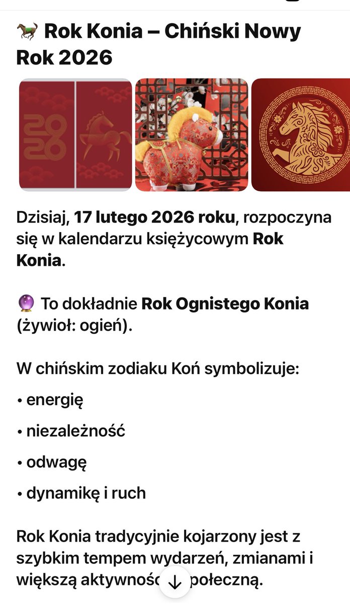 Nie chce nic mówić, ale dzisiaj zaczyna się w kalendarzu chińskim Rok Konia.