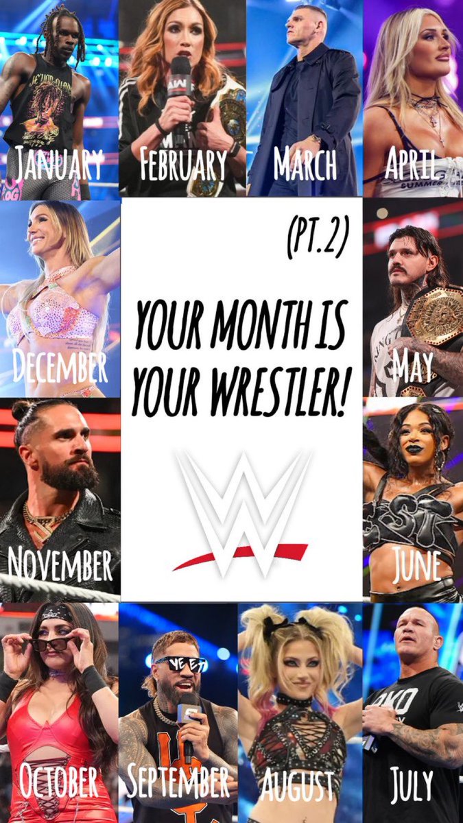 YOUR MONTH IS YOUR WRESTLER! (PT.2)