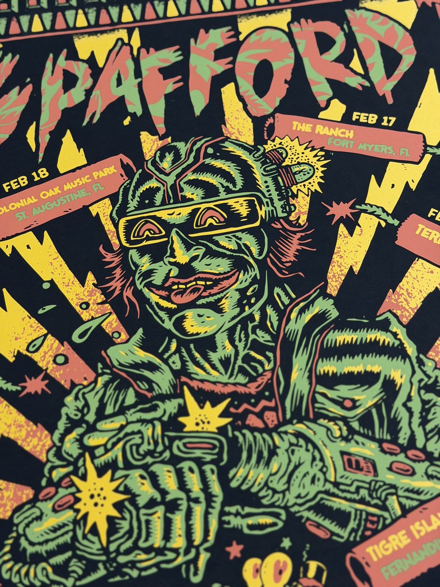 Getting set up for our first of five 🖐️ shows down in Florida