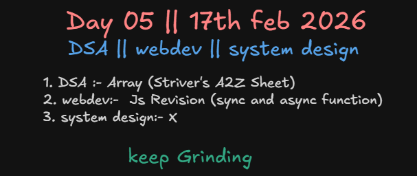 mridulvai46's tweet photo. -Day 05 progress.      
 -Back at it tomorrow.     
#100DaysOfCode #connection #DSA #WebDev #LLD https://t.co/XL8wMJlg6v