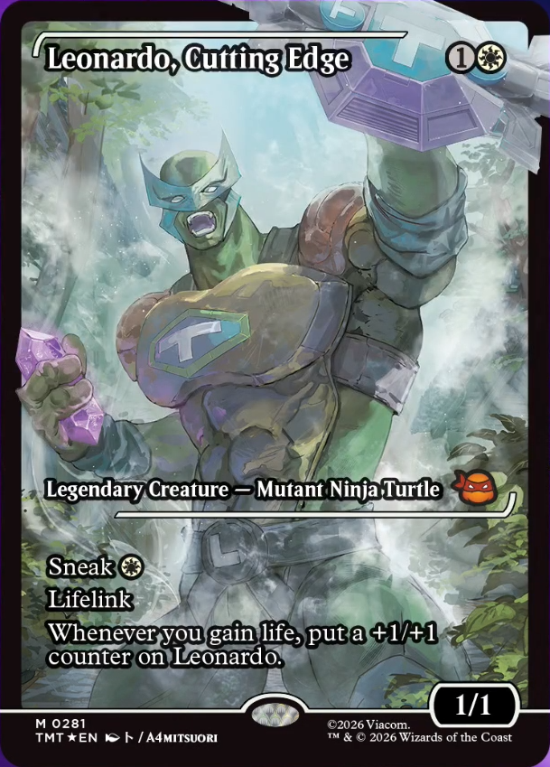 MTG x TMNT】 《鋭い切先、レオナルド》 🇯🇵🎨@sokohaaredayo