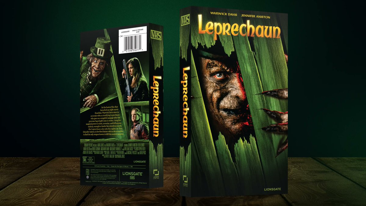 First 'LEPRECHAUN' Gets 4K Steelbook and VHS Release on March 17!

Here's a look at the VHS