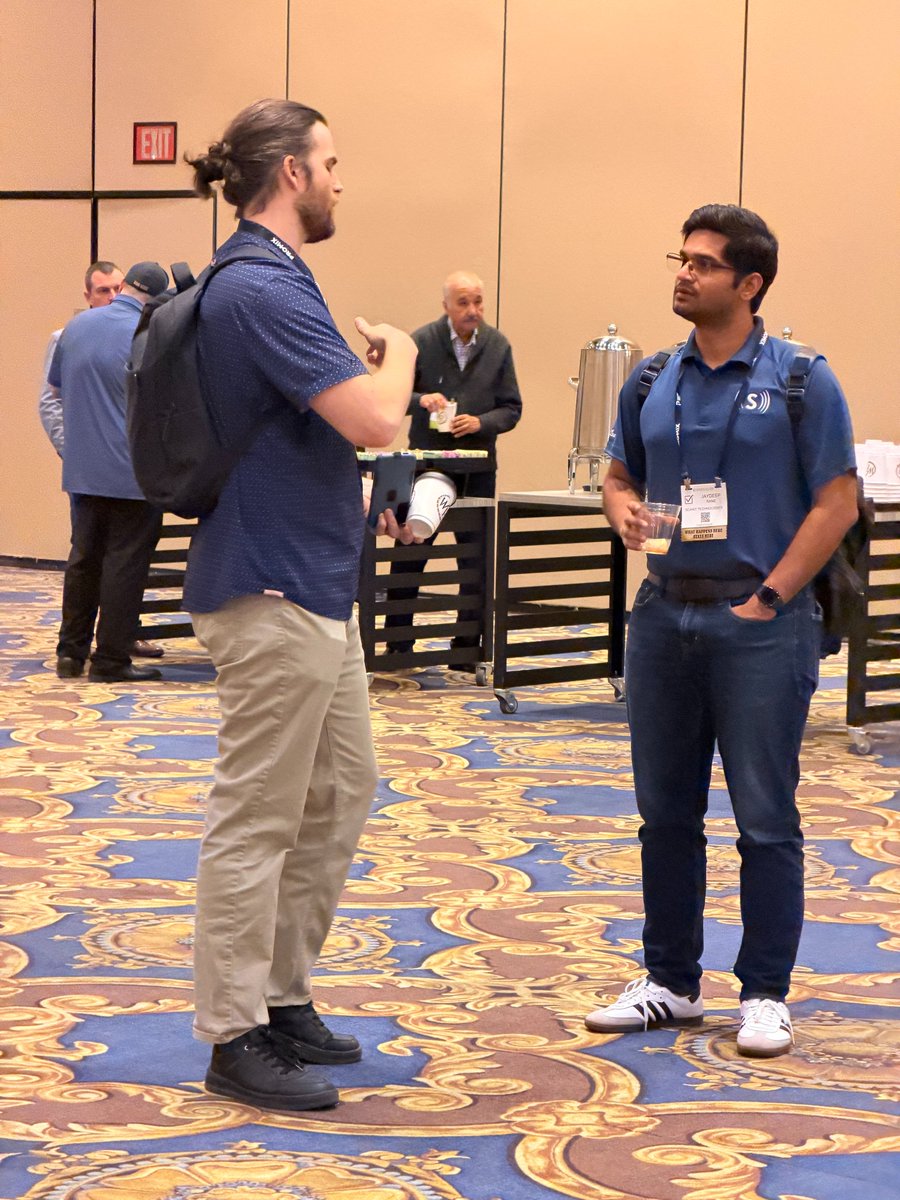 🌱 Last week at <a href="/indooragcon/">Indoor Ag-Con</a> in Las Vegas, our CEO Jaydeep Rane and Ryan French connected with growers about tackling fungal diseases. Excited to see interest in #SporeCam for proactive disease management! 
Learn more: scanittech.com/greenhouse
#AgTech #IndoorAgCon #PlantHealth