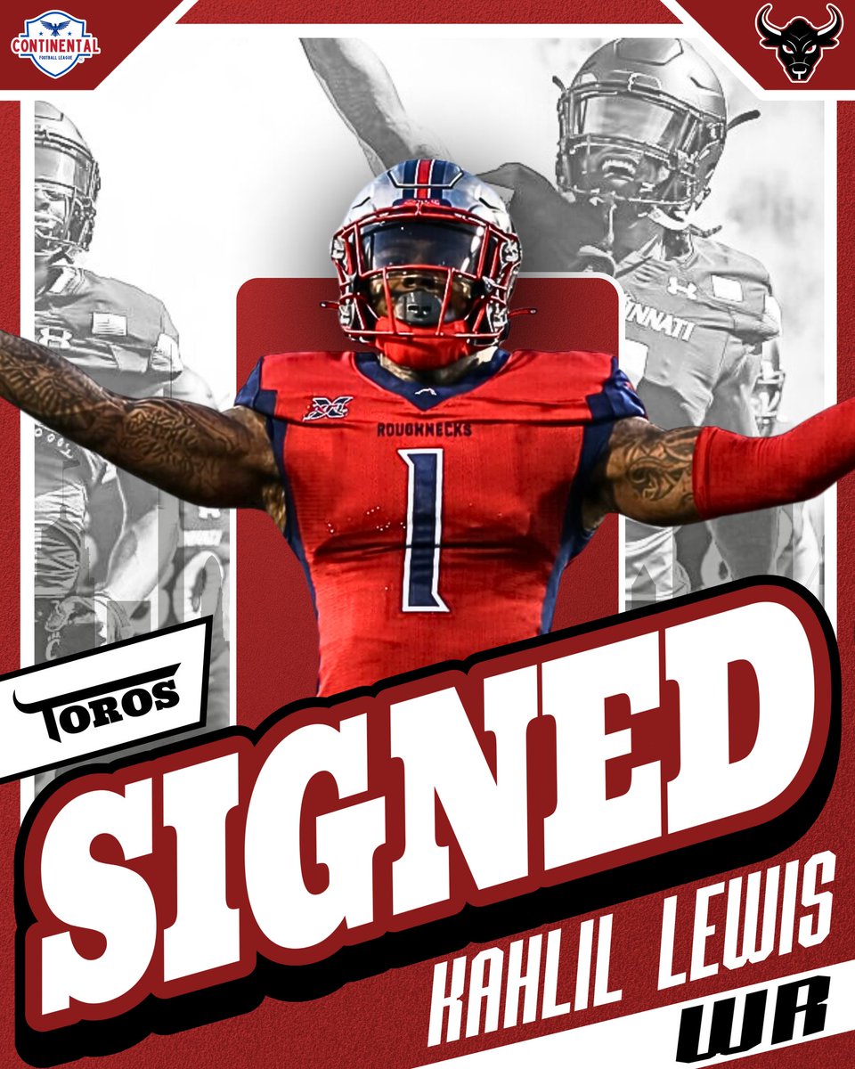 We have added more firepower to our offense with the addition of veteran receiver Kahlil Lewis!

Lewis was a 3-year starter for the University of Cincinnati, leading the Bearcats in receiving all three years. He finished his collegiate career with 168 receptions for 2,116 yards