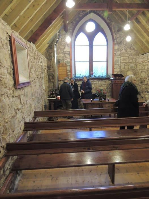 HillbillyHighl1's tweet photo. I'm in mourning. Our wee church at Tomdoun is going up for sale. They only sent a minister once a month, but it's where the glen could meet. The second pic is of a 5,000 year old bog oak crucifix inside. The last is of me, delivering a fiery sermon for my mate! Built in the 1860s https://t.co/S2g6gfbalw