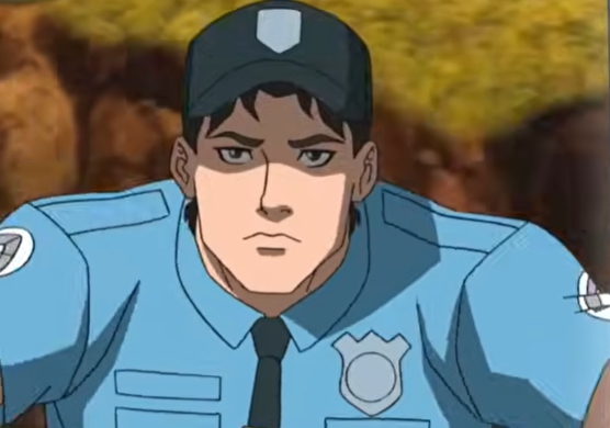 Dick grabbed onto the guitar and held onto it as if for dear life.

"Oh no, you're not getting away!

I'm not letting you cause havoc in my city today.

Not while I'm on duty."

Officer Grayson was out in full force.