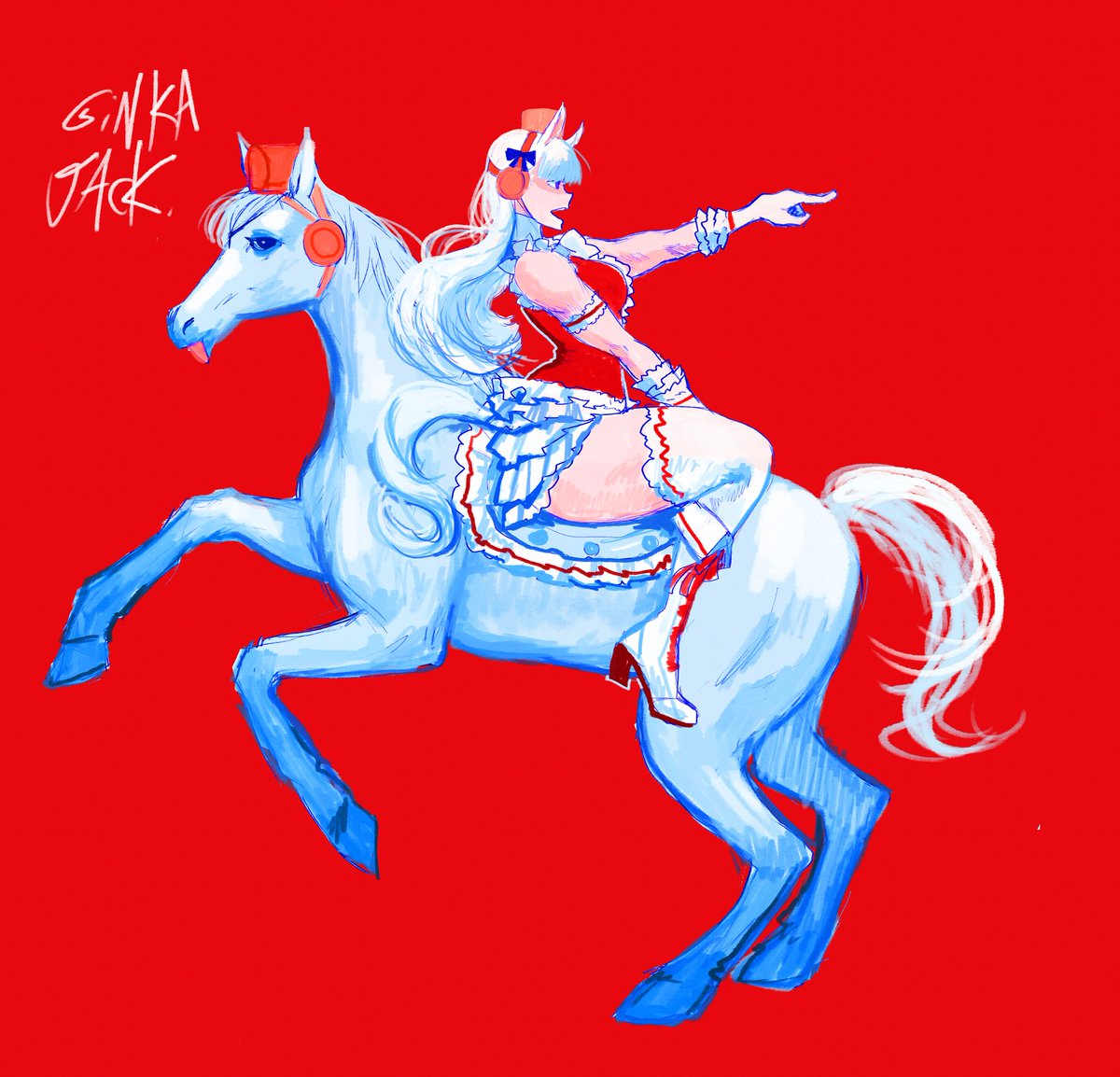 Feliz año nuevo lunar ahora sí 
Relinchen las caballotas