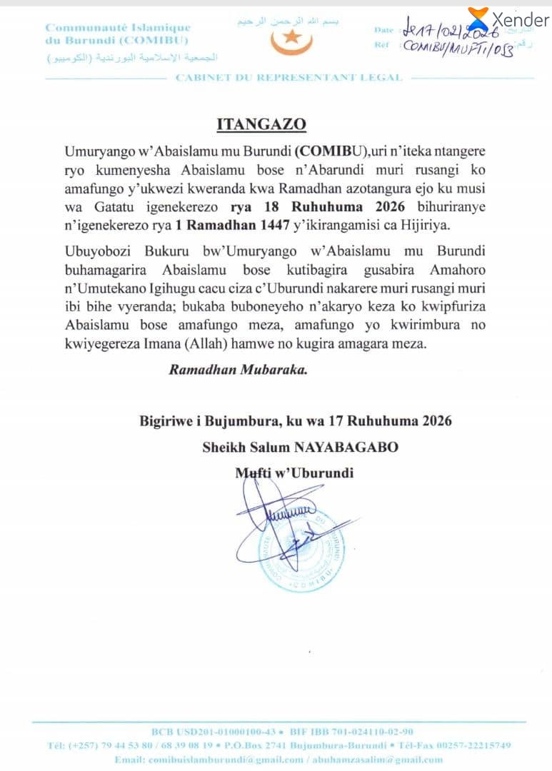 Communauté Islamique du Burundi-COMIBU tweet media
