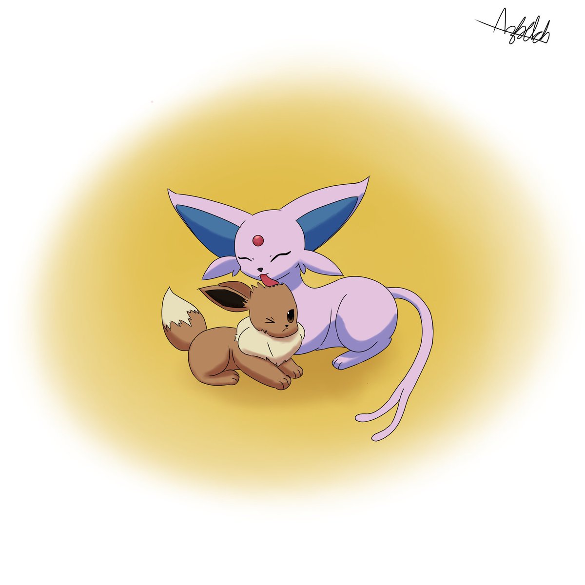 Buenas tardes a todos 

#eevee #espeon #Pokemon