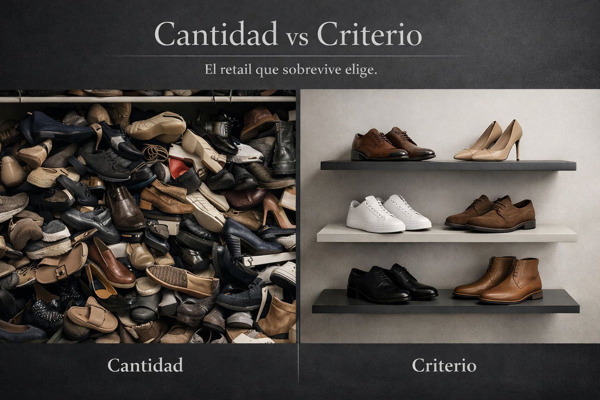 El mayor error del retail no es vender barato.

Es vender sin criterio.

Más referencias no significan mejor tienda: significan más riesgo, menos identidad y guerra de precios.

El retail que sobrevivirá no será el que tenga más producto, sino el que seleccione mejor.