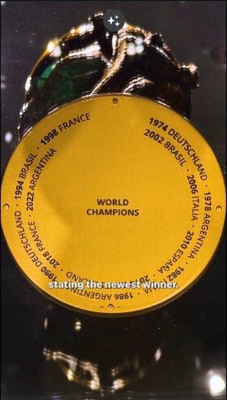 La Copa del Mundo actualizada. 

2022 Argentina 🇦🇷