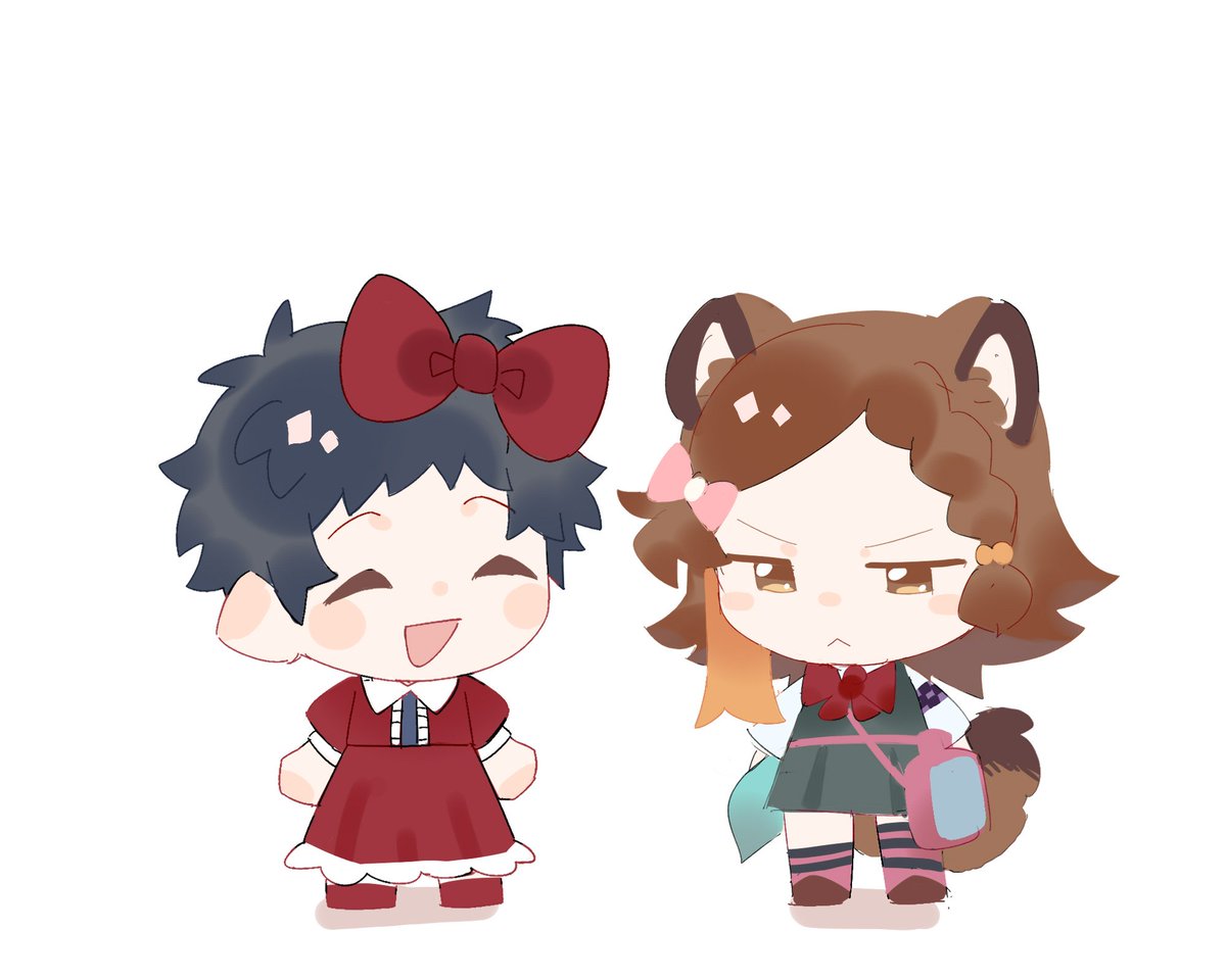 画了小情侣！
#ragingloop