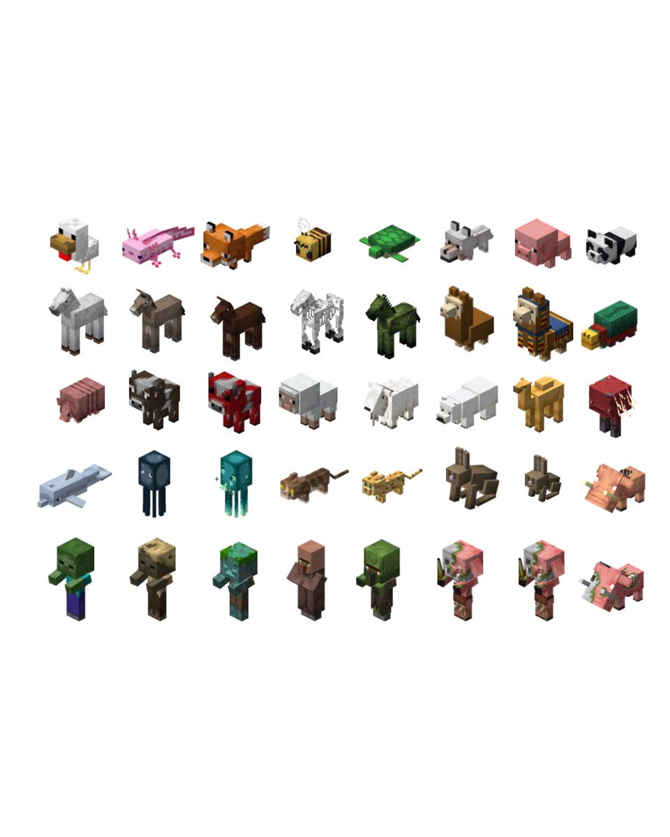 comunidademc's tweet photo. OFICIALMENTE TODOS OS MOBS BEBÊS DO MINECRAFT FORAM ATUALIZADOS! https://t.co/ReDtKXCMPk