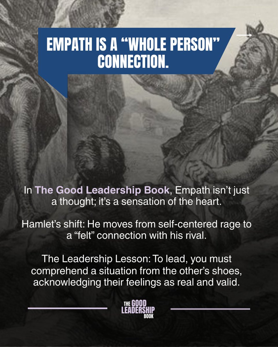 GoodLeadershipB's tweet photo. 🎭 Ghost of Conflict vs. Spirit of Understanding.

In The Good Leadership, the Empath isn't just "sorry"—it’s a "whole person connection."

Hamlet sees his rival Laertes and realizes: "By the image of my cause I see the portraiture of his." https://t.co/QHdaofHCo0